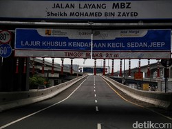 Tol Layang MBZ Arah Cikampek Ditutup Sementara Imbas One Way