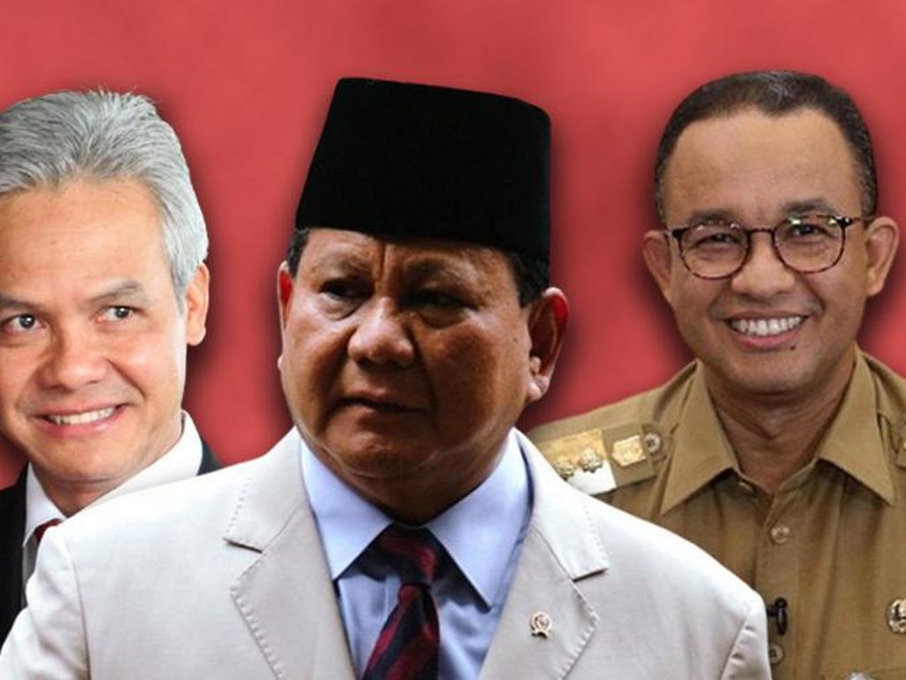 Survei Capres POLSTAT: Prabowo 33%, Ganjar 20,6%, Anies 19,4%