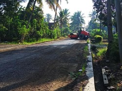 Perbaikan Jalan Menuju Destinasi Wisata di Banyuwangi Dikebut