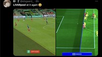 Ledekan LiVARpool pun muncul; VAR yang menguntungkan Liverpool. Foto: dok. Twitter