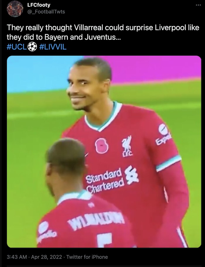 Liverpool vs Villarreal Liverpool vs Villarreal