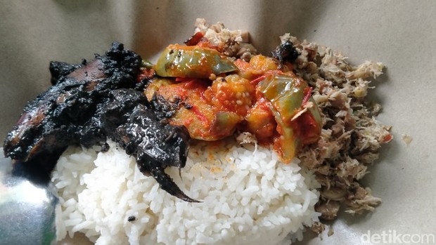Nasi megono khas Pekalongan/ Foto: DetikFood/Robby Bernardi