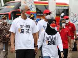Lepas 5.748 Pemudik dari Jakarta ke Jateng, Ganjar: Hati-hati di Jalan