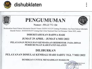 Berencana Uji Kendaraan di Dishub Klaten Awal Mei Ini? Berikut Jadwalnya Berencana Uji Kendaraan di Dishub Klaten Awal Mei Ini? Berikut Jadwalnya