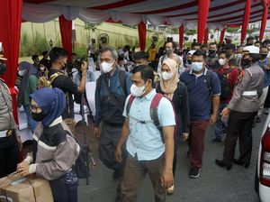 Ratusan Warga Pekanbaru Ikut Mudik Gratis