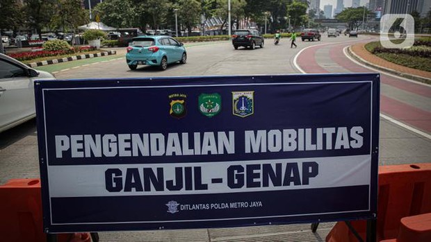 Aturan ganjil genap Jakarta /Twitter TMC Polda Metro Jaya ganjil genap Jakarta