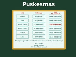 Info Jadwal Pelayanan Puskesmas Jogja Selama Libur Lebaran