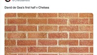 De Gea solid bagaikan tembok buat MU. Foto: dok. Twitter