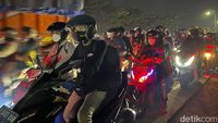 Seperti Ini Atmosfer Pemudik Motor di Karawang