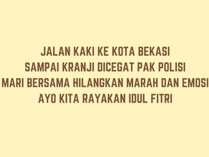 20 Pantun Idul Fitri 2022 yang Lucu sampai Penuh Makna 20 Pantun Idul Fitri 2022 yang Lucu sampai Penuh Makna