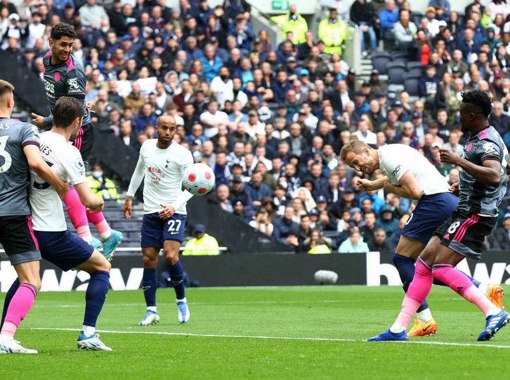 Babak I Tottenham Hotspur vs Leicester City: Gol Kane Jadi Pembeda