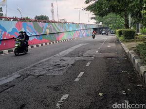 Waspada! Jalan Surapati Bandung Mulai Bolong-bolong