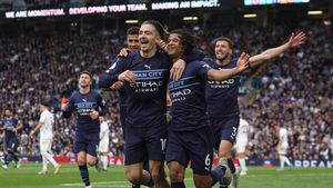 Man City Geser Liverpool dari Puncak Klasemen Usai Hajar Leeds United