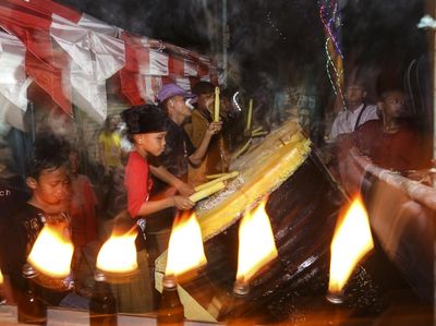Pawai Takbir di Berbagai Daerah Sambut Idul Fitri 1443 Hijriah