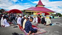 Potret Warga Negeri Hila di Maluku Rayakan Idul Fitri 1443 H Hari Ini
