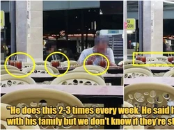 Sedih! Kakek Ini Pesan Makanan untuk 8 Orang Tapi Selalu Makan Sendirian