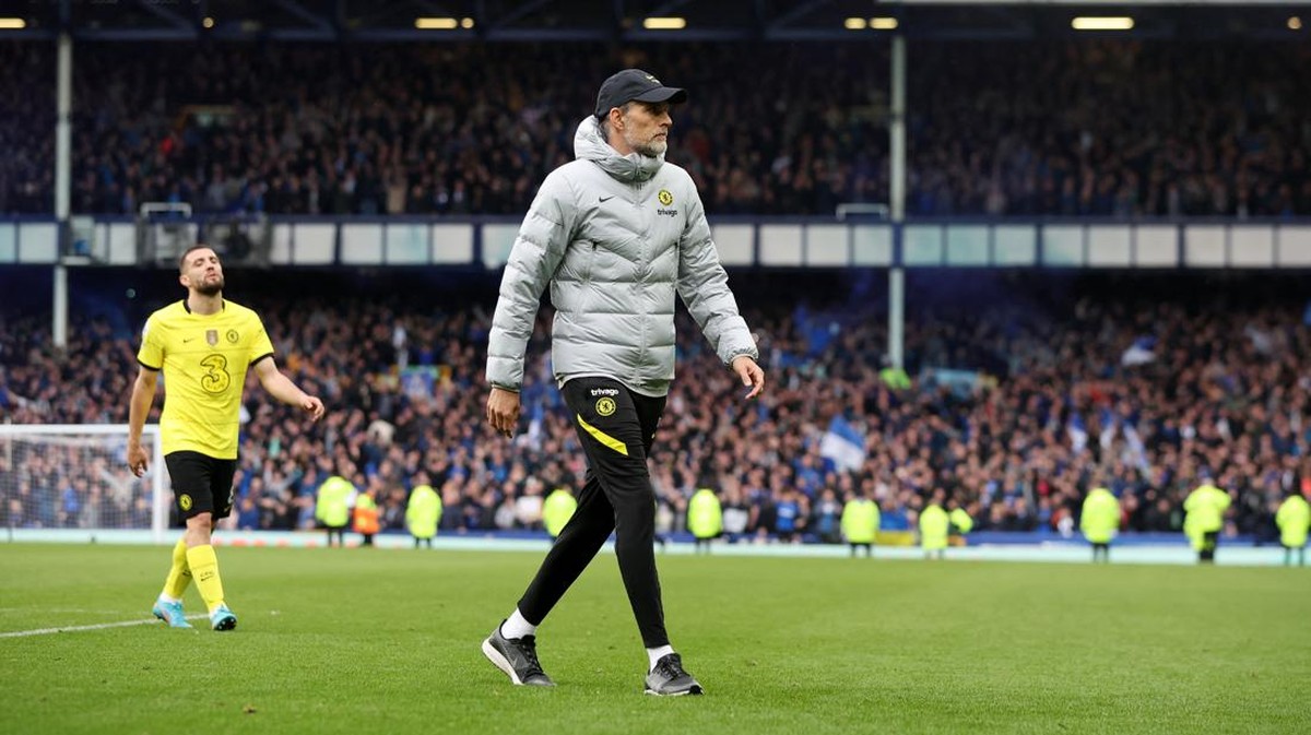 Thomas Tuchel kesal dengan performa Chelsea usai dikalahkan Everton 0-1. (Foto: REUTERS/PHIL NOBLE)