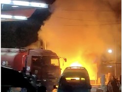 SPBU di Sukabumi Kebakaran, Satu Orang Terluka