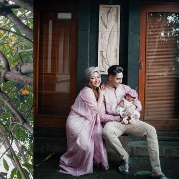 Lebaran perdana Siti Badriah dan Krisjiana sebagai orang tua.