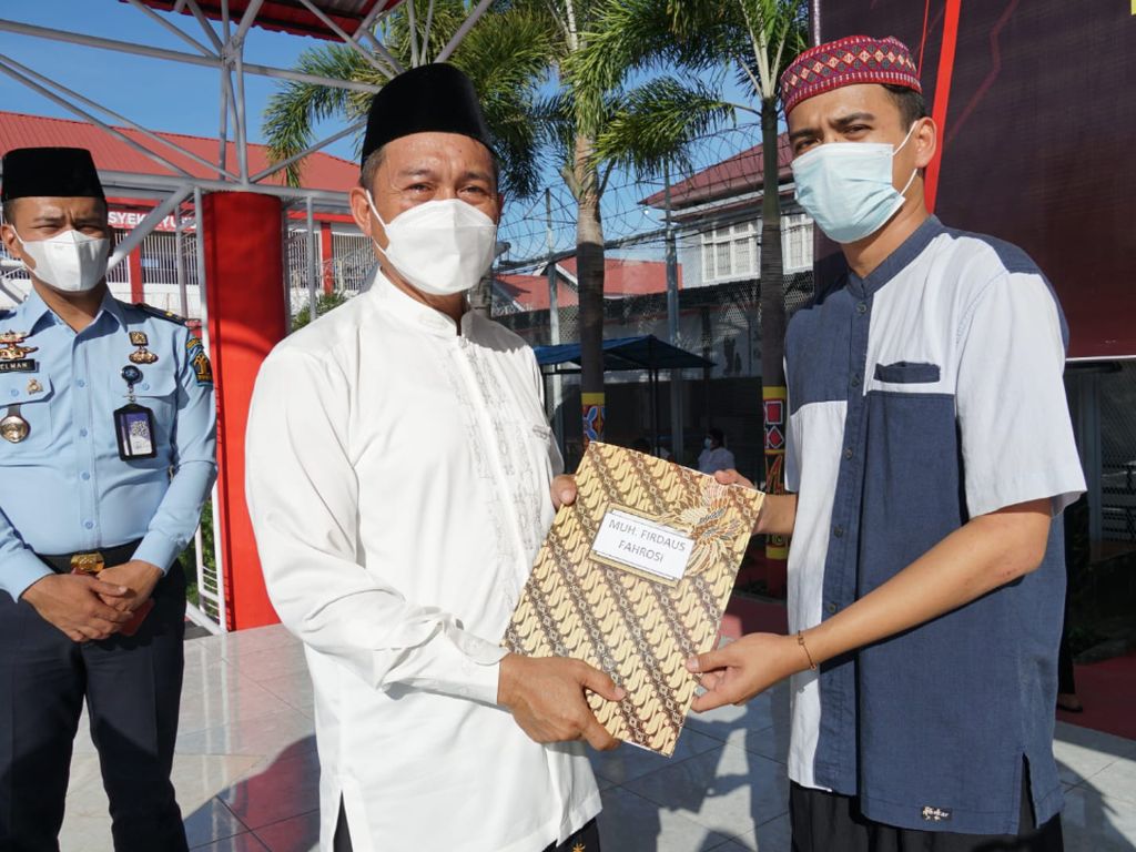 373 Warga Binaan Rutan Makassar Dapat Remisi Lebaran, 1 Napi Narkoba Bebas