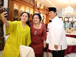 3 Momen Menarik Prabowo-Megawati-Puan Saat Lebaran