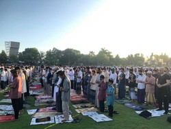 Taman Kota Singaraja Dipadati Jemaah Salat Id, Tiar Ungkap Begini