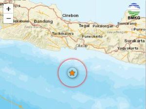 Gempa M 2,9 di Laut Barat Daya Cilacap