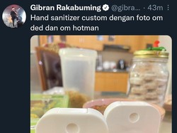 Gibran Tetiba Posting Hand Sanitizer Gambar Hotman Paris-Deddy Corbuzier