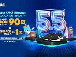 Nikmati Deretan Promo 5.5 Blibli Cuci Gudang, Ada Cashback Rp 1 Juta Loh!