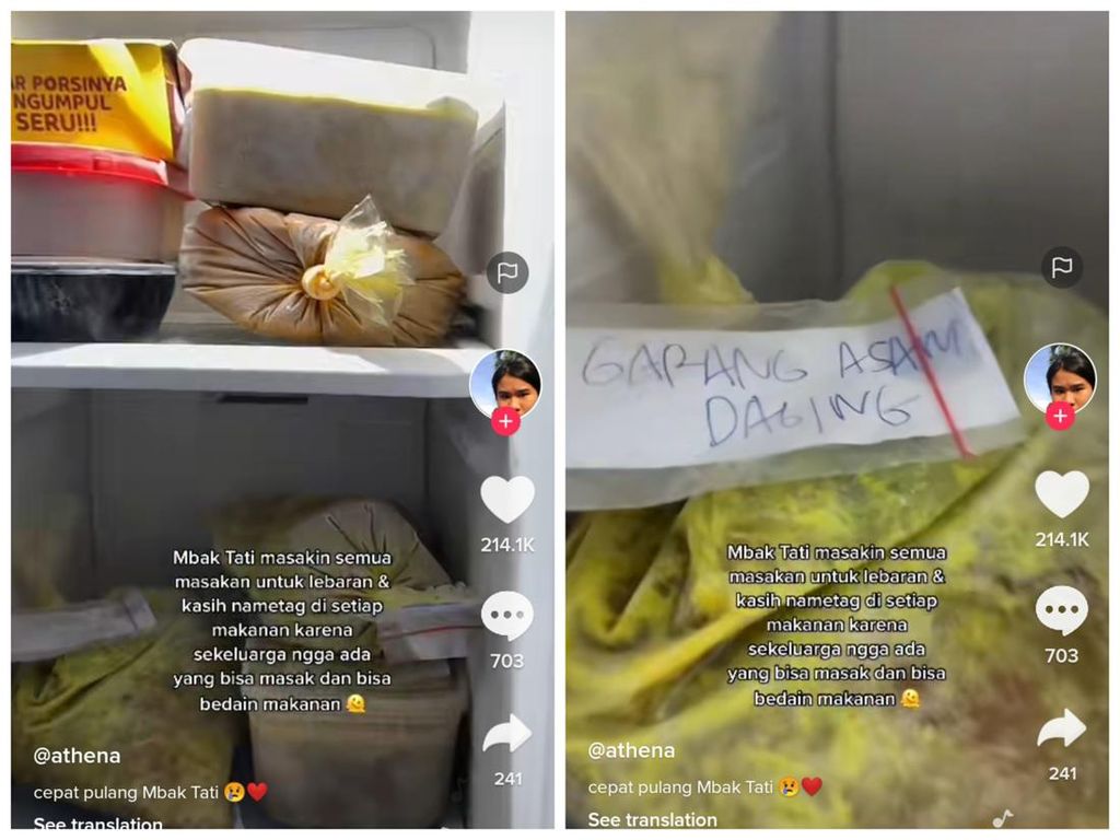ART Ini Siapkan Stok Makanan untuk Majikan, Netizen Jadi Baper! ART Ini Siapkan Stok Makanan untuk Majikan, Netizen Jadi Baper!