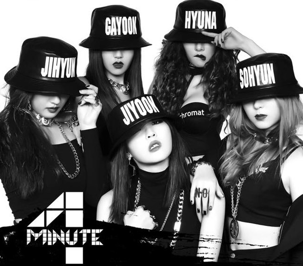 Girl gorup 4MINUTE dari Cube Entertainment/soompi.com 4MINUTE merupakan artis pertama Cube Ent yang langsung mendapatkan popularitas yang tinggi