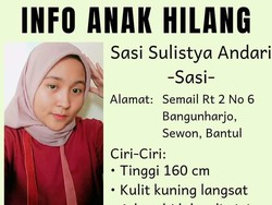 Tolong! Mahasiswi Asal Bantul Hilang Sejak Kemarin, Ini Ciri-cirinya