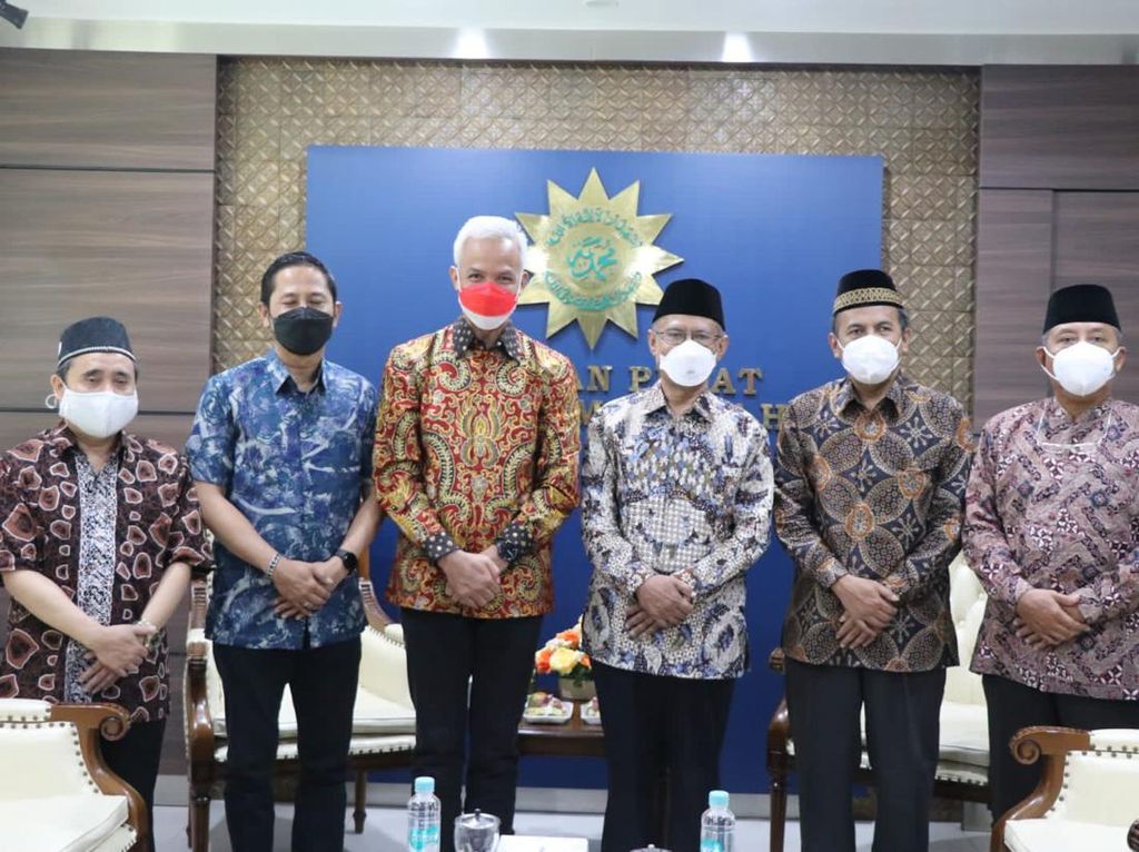 Temui Ketum PP Muhammadiyah, Ganjar Diskusi soal Kebangkitan UMKM