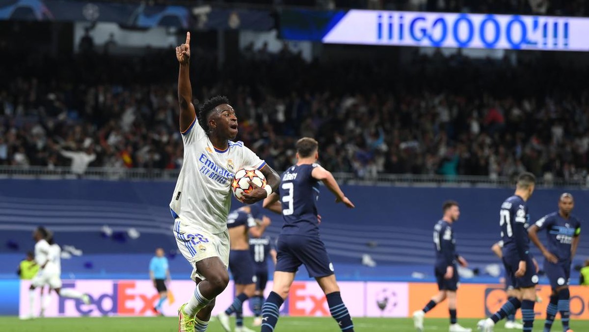 Rodrygo menyumbang dua gol bagi Real Madrid. (Foto: Getty Images/David Ramos)