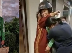 Haru! Wanita Ini Nyamar Jadi Ojol Pengantar Makanan Demi Kejutkan Keluarga