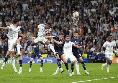 Foto: Aksi Rodrygo Bangkitkan Real Madrid, Runtuhkan Man City