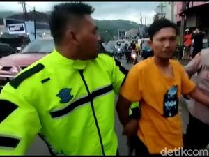 Usai Terobos One Way, 2 Pria di Garut Ajak Polisi Berkelahi