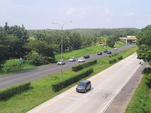 One Way Arus Balik Tol Km 414-47 Dimulai, Lalin Arah Jakarta Lancar