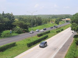 One Way Arus Balik Tol Km 414-47 Dimulai, Lalin Arah Jakarta Lancar