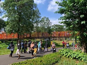 Sudah Lama Penasaran, Ela Akhirnya Masuk Tebet Eco Park di H+4 Lebaran