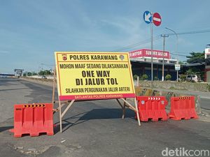 One Way Arus Balik di Tol Arah Jakarta Masih Berlaku hingga Pukul 24.00 One Way Arus Balik di Tol Arah Jakarta Masih Berlaku hingga Pukul 24.00
