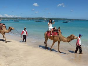 Menikmati Indahnya Pantai Kelan Bali Sambil Naik Unta