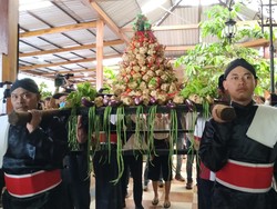 Seru! 1.800 Ketupat Dibagikan ke Pengunjung Kampung Coklat Blitar