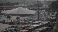Puncak Arus Balik Lebaran, Begini Suasana di GT Cikampek Utama