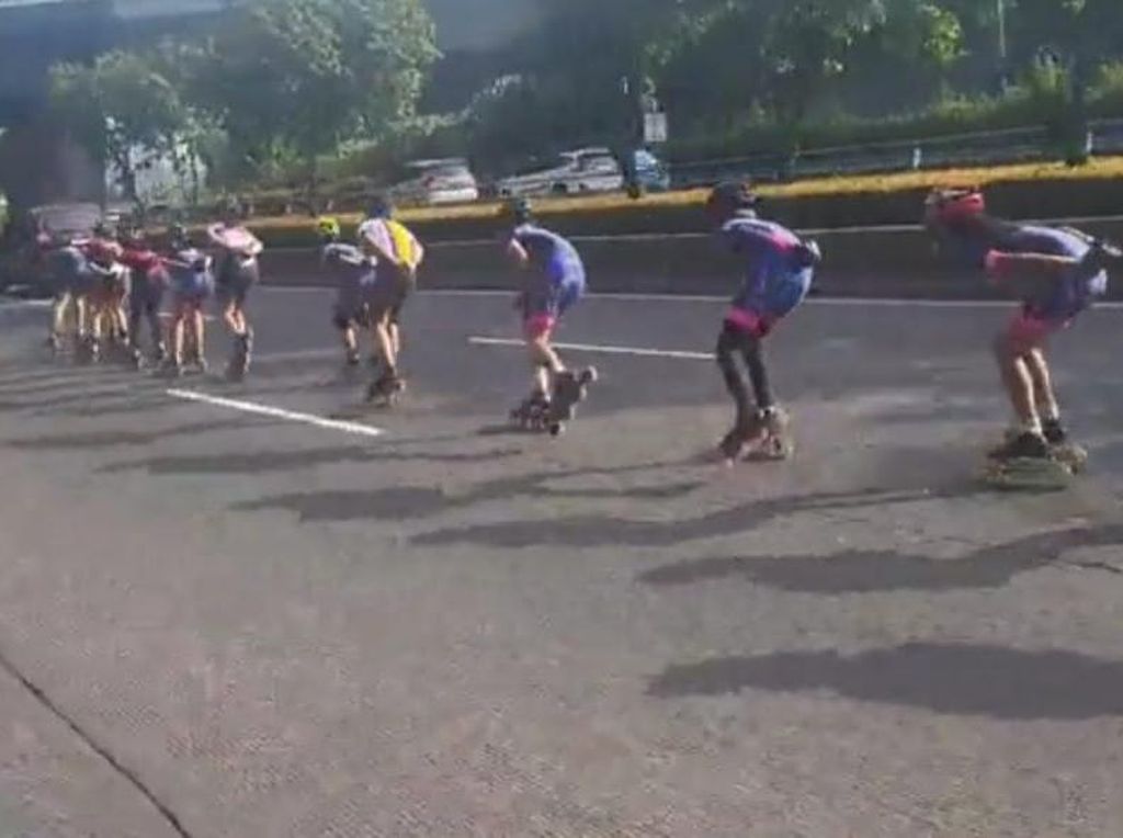 Polisi Akan Panggil Atlet Sepatu Roda yang Viral Skating di Jalanan