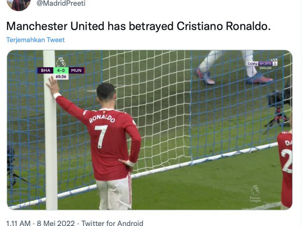 Meme Liar Ronaldo Pindah Klub Usai MU Gagal ke Liga Champions