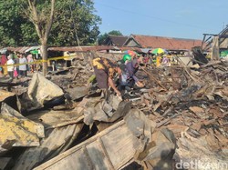 Kerugian Pasar Ngadiluwih Kediri yang Terbakar Capai Rp 1,5 M