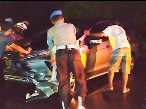 Hendak Pulang Seusai Berlibur, Mobil Wisatawan Kecelakaan di Jembrana Hendak Pulang Seusai Berlibur, Mobil Wisatawan Kecelakaan di Jembrana