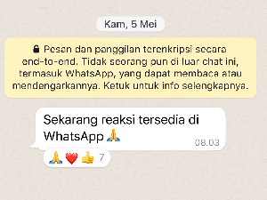 Cara Menggunakan WhatsApp Reaction, Bisa Berikan Emoji di Chat