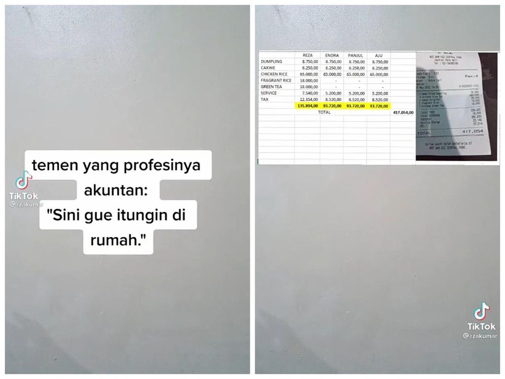 Kocak! Disuruh Hitung Biaya Makan Bareng, Akuntan Ini Bikin Pembukuan Lengkap Kocak! Disuruh Hitung Biaya Makan Bareng, Akuntan Ini Bikin Pembukuan Lengkap